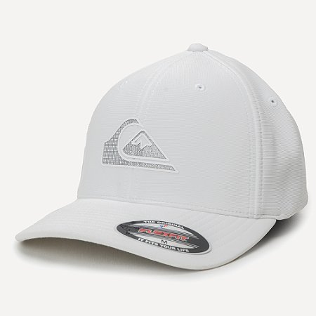 Boné Quiksilver Aba Curva Textured High Logo SM26 Branco