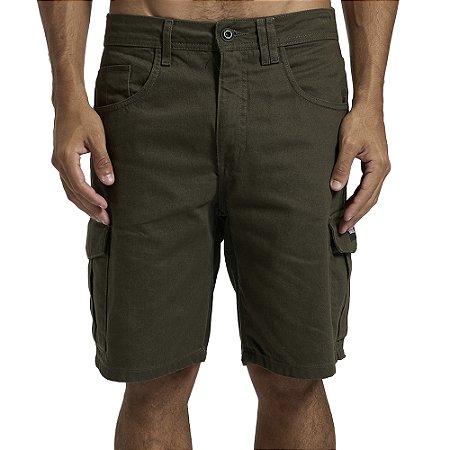 Bermuda Hurley Sarja Cargo SM26 Masculina Militar