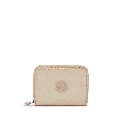 Carteira Kipling Money Love Sparkled Beige