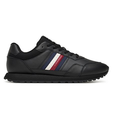 Tênis Tommy Hilfiger New Runner EVA LTH Stripes Black