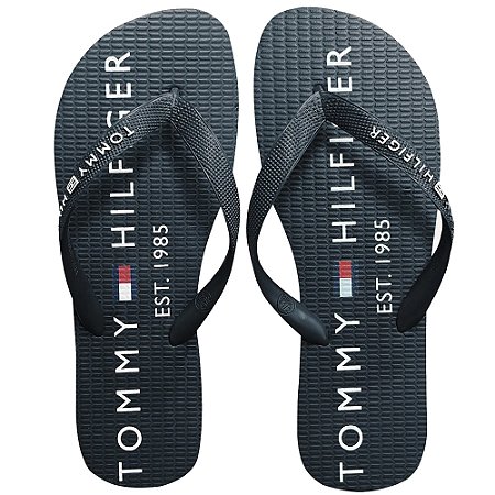 Chinelo Tommy Hilfiger Simon 34R Rubber Masculino Desert Sky