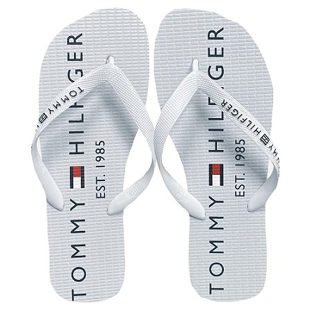Chinelo Tommy Hilfiger Simon 34R Rubber Masculino White