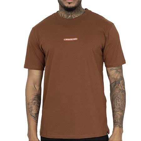 Camiseta DC Shoes Tape DCShoe SM26 Masculina Marrom