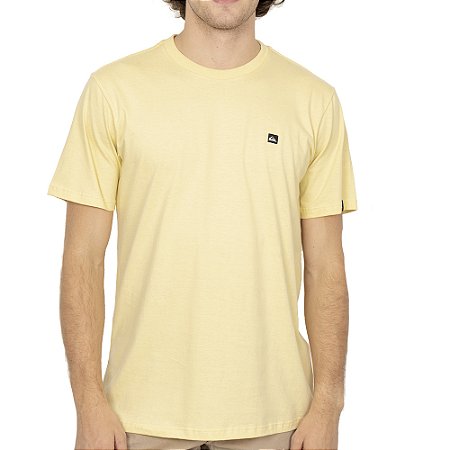 Camiseta Quiksilver Transfer Square SM26 Masculina Amarelo
