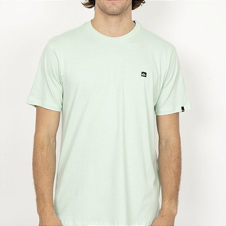 Camiseta Quiksilver Transfer Square SM26 Verde Claro
