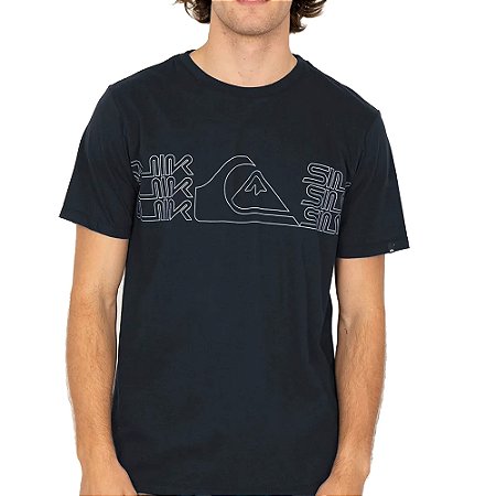 Camiseta Quiksilver Big Block SM26 Masculina Marinho