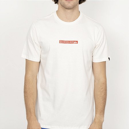 Camiseta Quiksilver Clicker Logo DNA SM26 Snow White