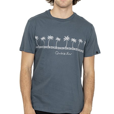Camiseta Quiksilver Summer Palms SM26 Masculina Azul Escuro