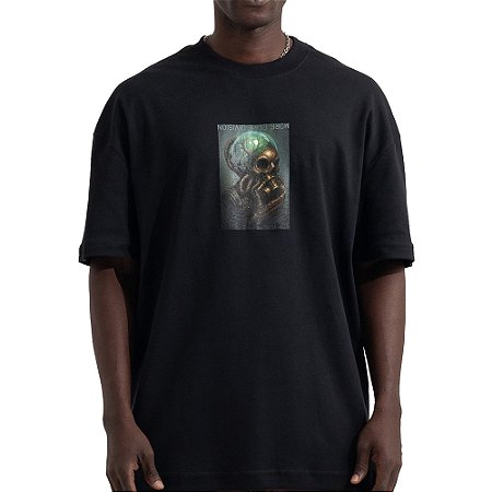 Camiseta MCD Box Fit Mascara Oxigenio SM26 Masculina Preto