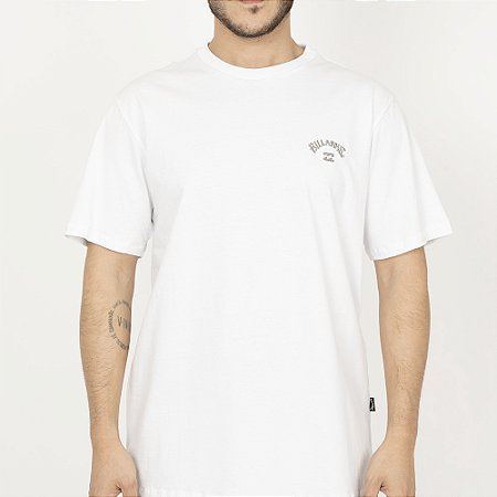 Camiseta Billabong Small Arch SM26 Masculina Branco