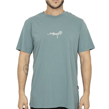 Camiseta Billabong Bracket Script SM26 Masculina Verde