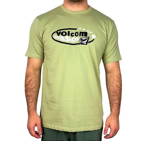 Camiseta Volcom Radiostar Noth Shore SM26 Masculina Verde