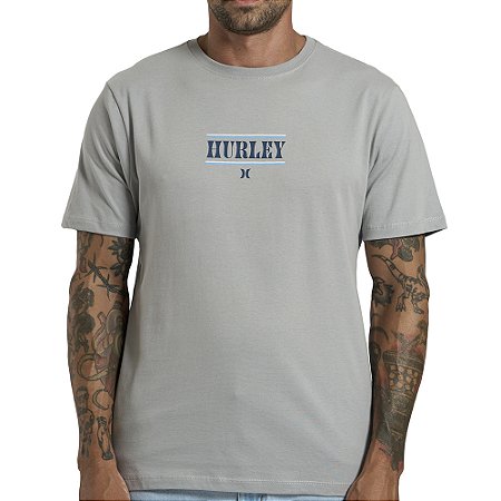 Camiseta Hurley Portal SM26 Masculina Cinza