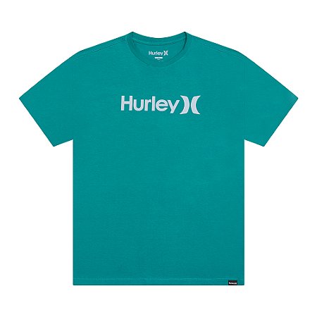 Camiseta Hurley O&O Solid SM26 Masculina Petróleo