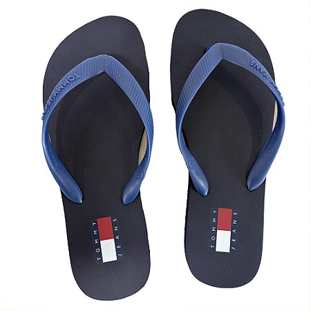 Chinelo Tommy Hilfiger TJM Beach Flip Flop Blue Coast
