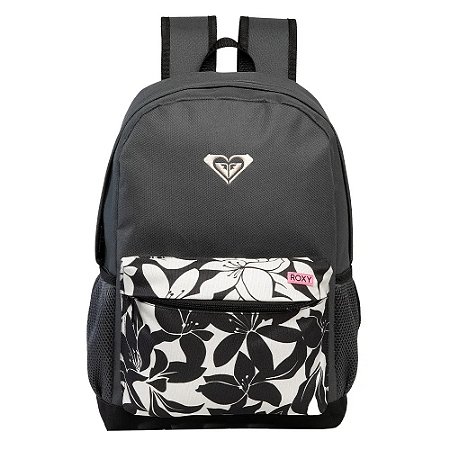 Mochila Roxy 17 Esportiva POP 03 21L Preto Estampado