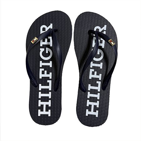 Chinelo Tommy Hilfiger Strap Beach Sandal Desert Sky