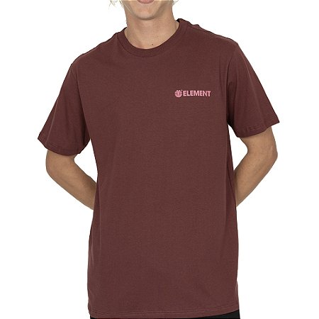Camiseta Element Blazin Chest SM26 Masculina Vinho