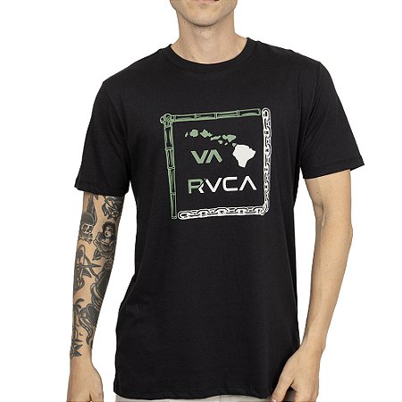 Camiseta RVCA Bamboo Chain SM26 Masculina Preto