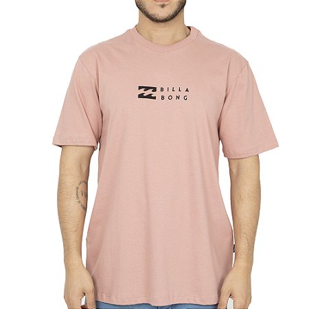 Camiseta Billabong United SM26 Masculina Rosa