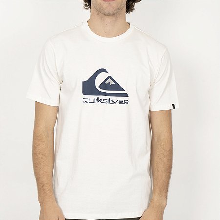 Camiseta Quiksilver Full Logo SM26 Masculina Snow White