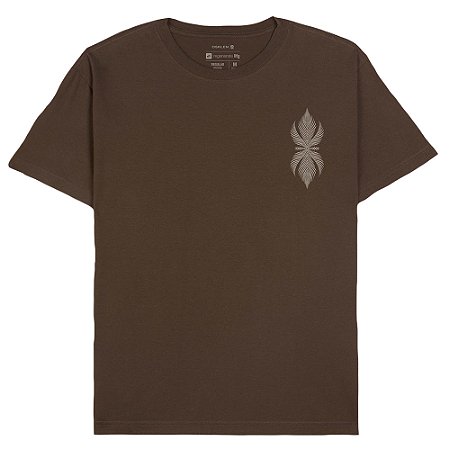 Camiseta Osklen Vintage Leaf Masculina Marrom Noz
