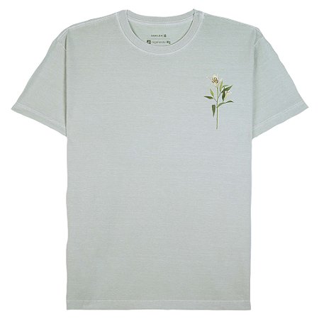 Camiseta Osklen Stone Lirio Masculina Azul Rio