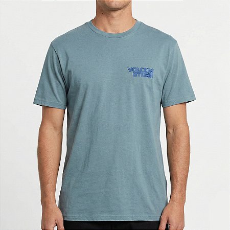 Camiseta Volcom Migrane SM26 Masculina Azul Claro