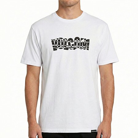 Camiseta Volcom Comfort Fenderbender SM26 Masculina Branco