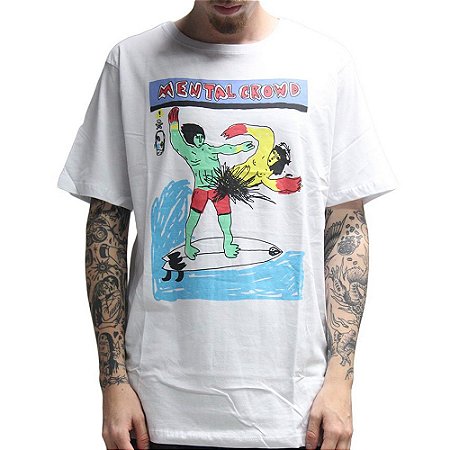 Camiseta Volcom Mental Crowd SM26 Masculina Branco