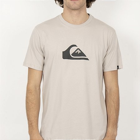 Camiseta Quiksilver Comp Logo SM26 Masculina Areia