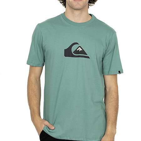 Camiseta Quiksilver Comp Logo SM26 Masculina Verde