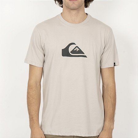 Camiseta Quiksilver Comp Logo Plus Size SM26 Masculina Areia