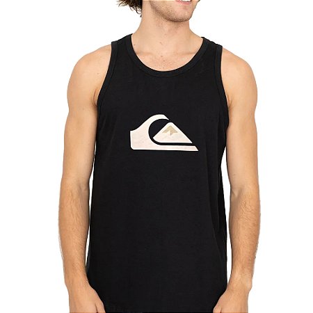 Regata Quiksilver Comp Logo SM26 Masculina Preto