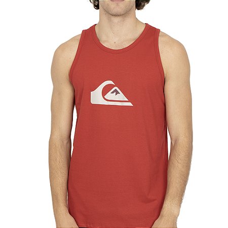 Regata Quiksilver Comp Logo SM26 Masculina Vermelho