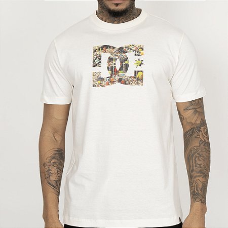 Camiseta DC Shoes DC Star Filled 1 SM26 Masculina Branco