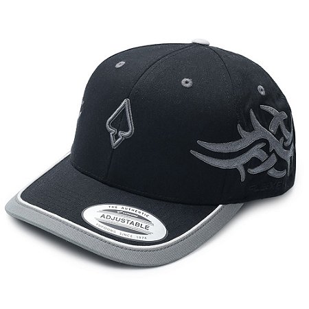 Boné MCD Aba Curva Snap Flexfit SM26 Preto