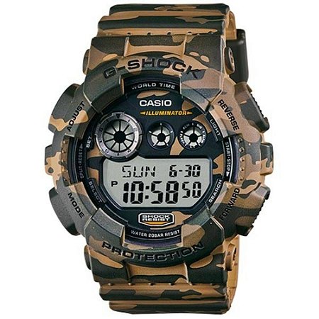 Relógio G-Shock GD-120CM-5DR Marrom/Verde