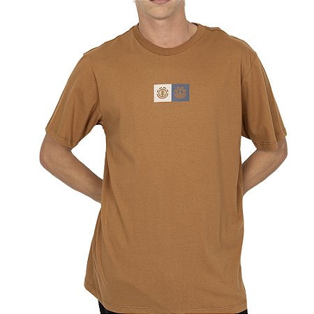 Camiseta Element Dual SM26 Masculina Caqui Escuro