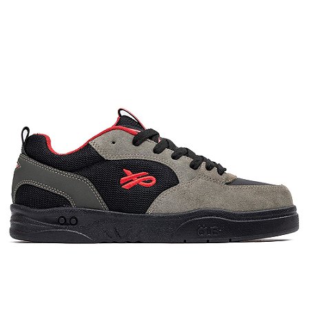 Tênis OUS Fluente Masculino PRT Vermelho Verde Essencial