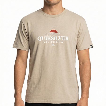 Camiseta Quiksilver High Sun I SM26 Masculina Bege