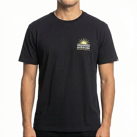 Camiseta Quiksilver High Waves I SM26 Masculina Preto