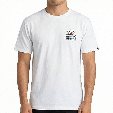 Camiseta Quiksilver High Waves I SM26 Masculina Snow White