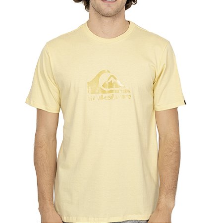Camiseta Quiksilver New Comp Logo SM26 Masculina Amarelo
