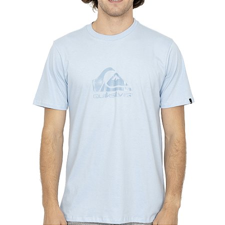 Camiseta Quiksilver New Comp Logo SM26 Masculina Azul Claro