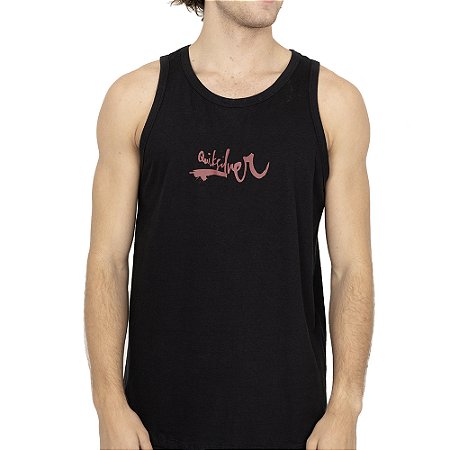 Regata Quiksilver Impaired Logo DNA SM26 Masculina Preto