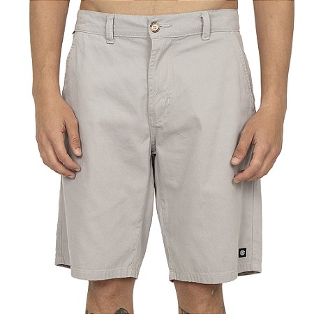 Bermuda Element Chino Twill SM26 Masculina Cinza