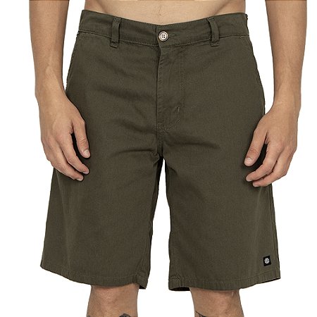 Bermuda Element Chino Twill SM26 Masculina Verde Militar