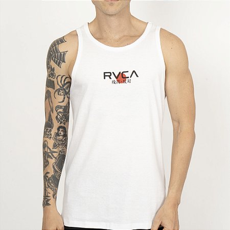 Regata RVCA Tiger Sun SS SM26 Masculino Branco