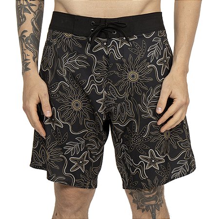 Bermuda RVCA Botanic VA SM26 Masculina Preto